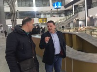 Министър Христо Алексиев на Централна жп гара София