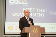 Гроздан Караджов по време на форума „Партньорство за развитие: държавата и бизнесът в процеса на присъединяване на България към ОИСР“