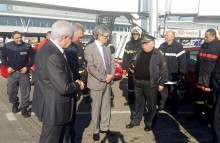 Заместник-министър Любомир Хаджийски инспектира тренировка за действие при пожар на летище София