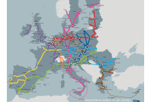 Схема на коридорите от трансевропейската транспортна мрежа