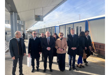 Deputy Minister Krasimir Papukchiyski and Ambassador Aylin Sekizkök sent the second freight train with prefabricated houses to Turkey