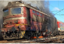 Fire in locomotive № 91520044169-8, servicing fast train № 2610 in Mezdra South station on 06.01.2023