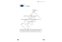 Заглавна страница на проекта на делегиран регламент Заглавна страница на проекта на делегиран регламент