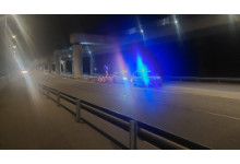 The traffic lights before Danube Bridge II are no longer working