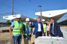 Georgi Todorov on inspection of Sofia Central Railway Station