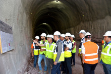 First 70 meters of the longest two-pipe railway tunnel in our country dug 