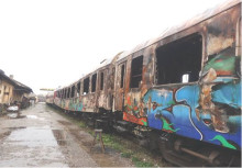 Пожар в бърз влак № 2613 между гарите Каспичан – Провадия юг на 03.11.2022 г.