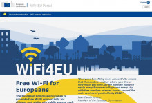 България е на 4-то място в ЕС по брой регистрирали се общини за инициативата WiFi4EU